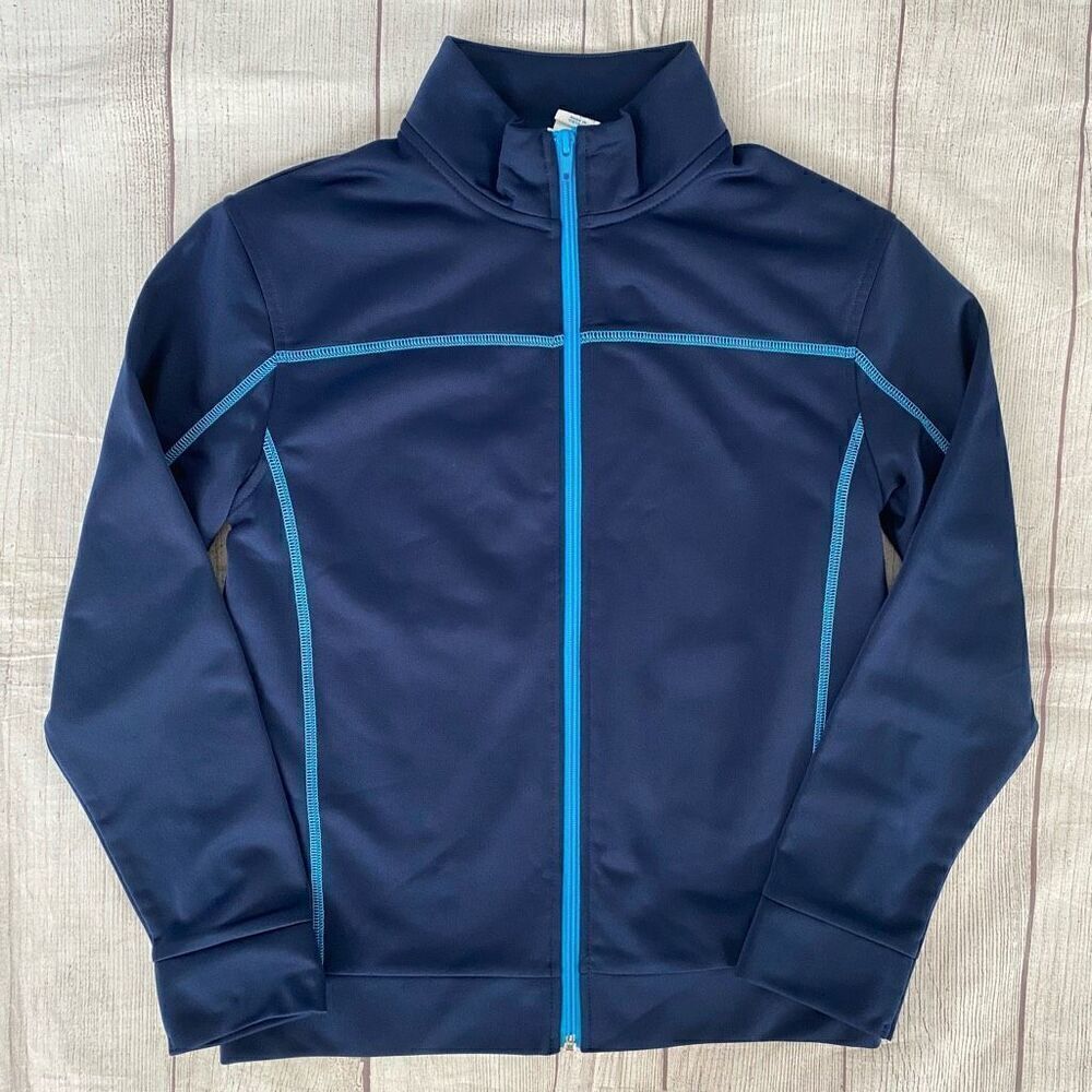Circo youth boys M 8/10 full zip lightweight jacket navy blue